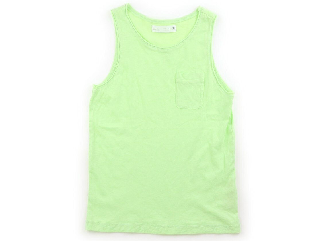 ZARA Tank Top/Camisole, Size 120, Boys, Fluorescent Green, Children's Clothing, Baby Clothes, Kids, Outlet, Used [Pre-owned] Kids, Baby, Maternity