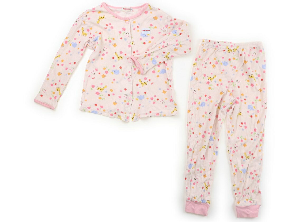 Rakuten - ミキハウス miki HOUSE パジャマ 120 女の子 パステルピンク・カラフル花柄 子供服 ベビー服 キッズ アウトレット ユーズド 【中古】キッズ・ベビー・マタニティ