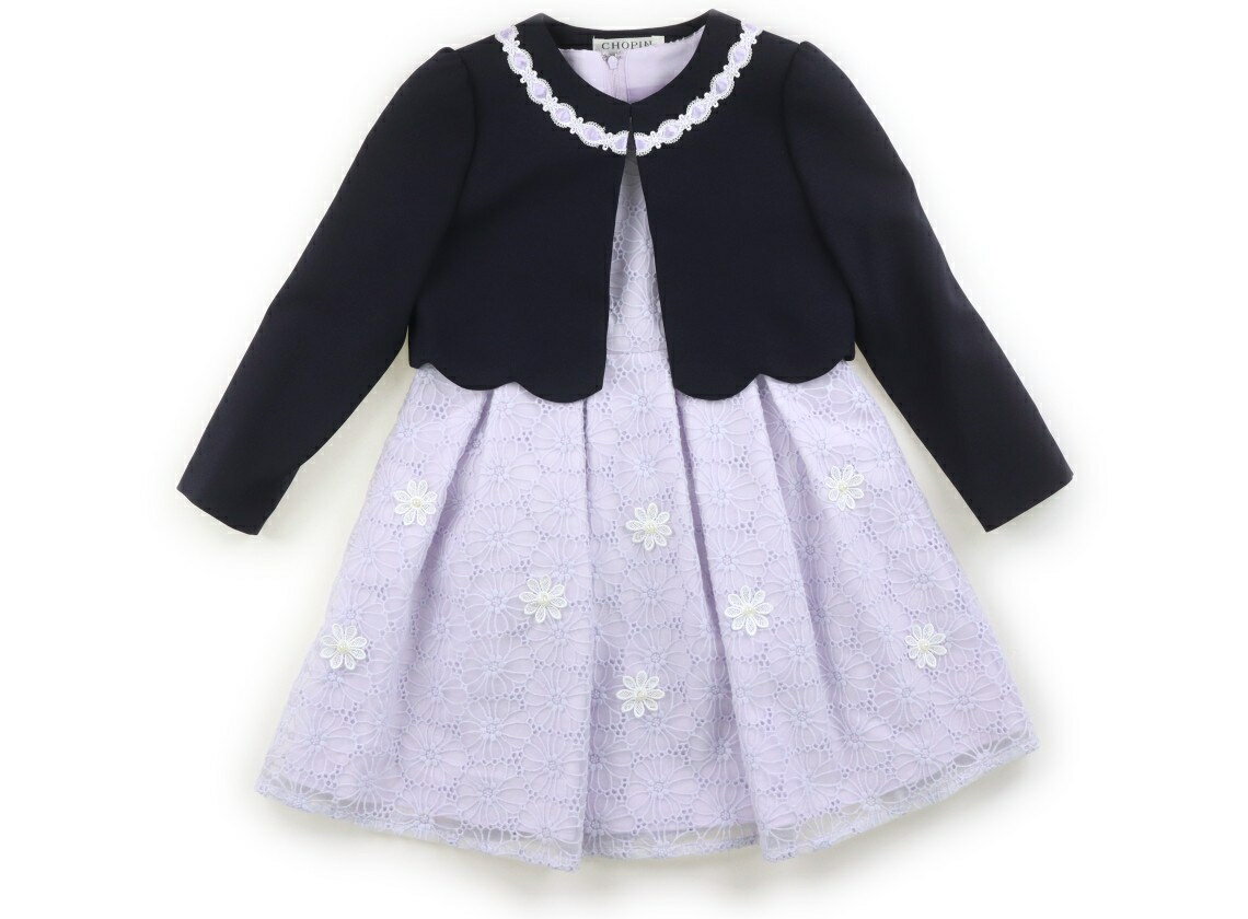 ショパン CHOPIN フォーマルウェア 110 女の子 ネイビー・ライラックレース 子供服 ベビー服 キッズ アウトレット ユーズド 【中古】キッズ・ベビー・マタニティ