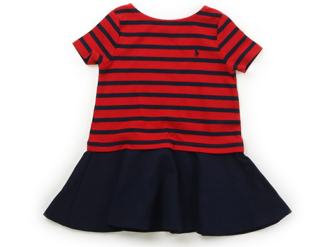 Rakuten - ポロラルフローレン POLO RALPH LAUREN ワンピース 100 女の子 ボーダー柄レッドネイビー 子供服 ベビー服 キッズ アウトレット ユーズド 【中古】キッズ・ベビー・マタニティ