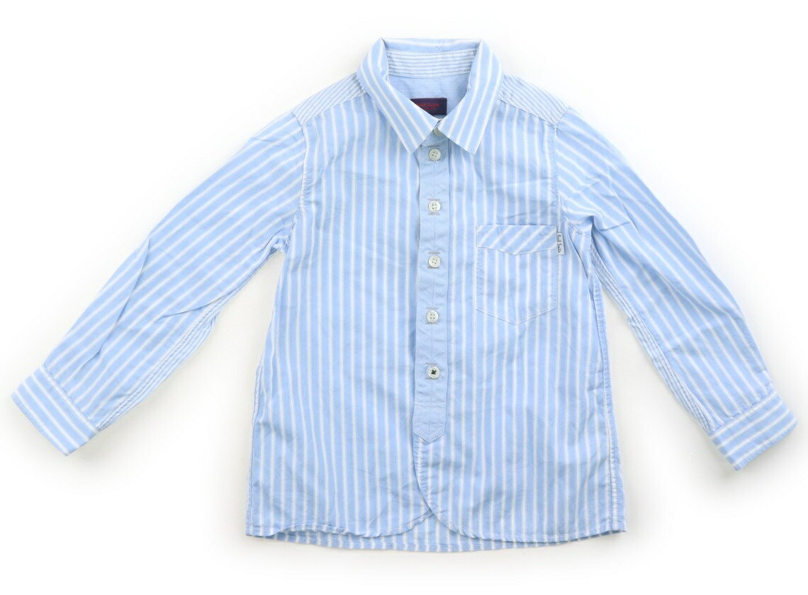儿童 - ポールスミス Paul Smith シャツ・ブラウス 110 男の子 ブルーストライプ 子供服 ベビー服 キッズ アウトレット ユーズド 【中古】キッズ・ベビー・マタニティ