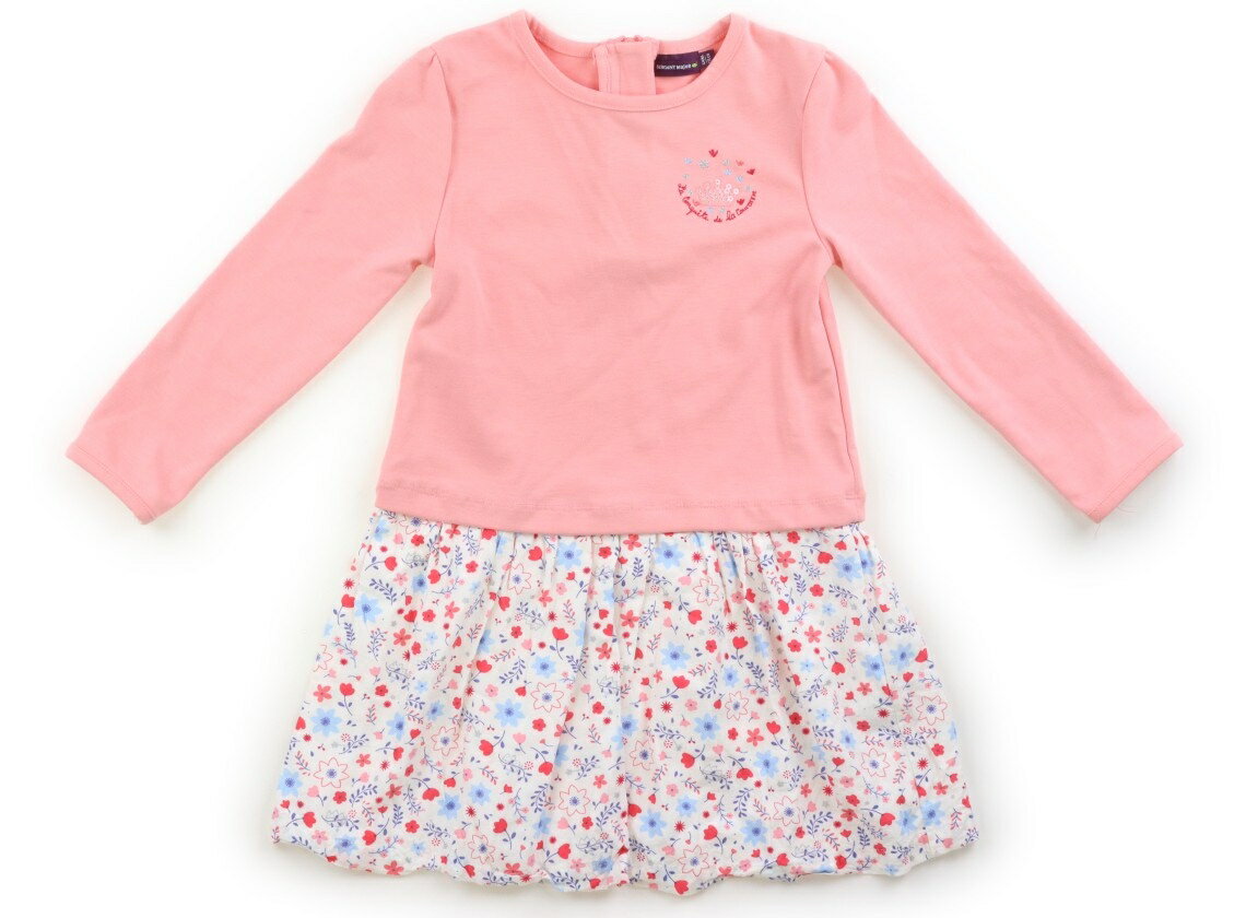 セルジャン・マジャール Sergent Major ワンピース 110 女の子 コーラルピンク・ホワイト×ピンク・ブルー花柄 子供服 ベビー服 キッズ アウトレット ユーズド キッズ・ベビー・マタニティ