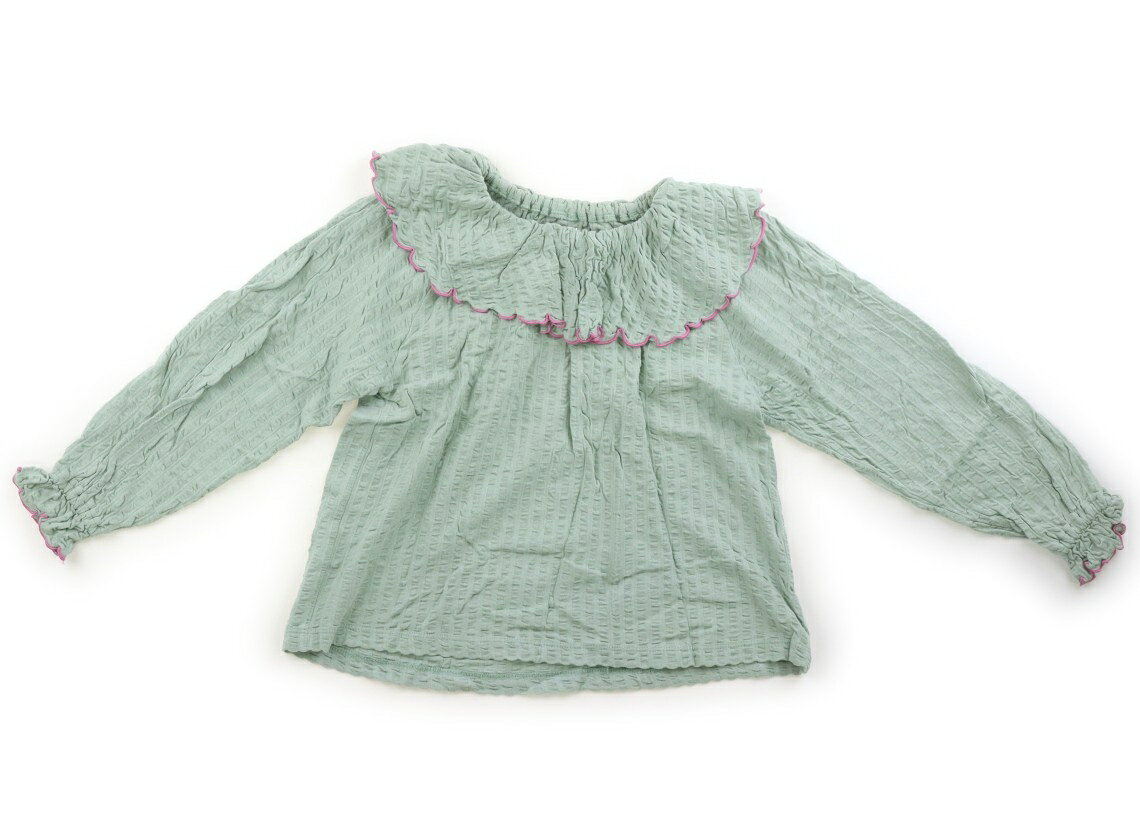 Rakuten - マークス＆スペンサー Marks & Spencer Tシャツ・カットソー 120 女の子 くすみグリーン 子供服 ベビー服 キッズ アウトレット ユーズド 【中古】キッズ・ベビー・マタニティ