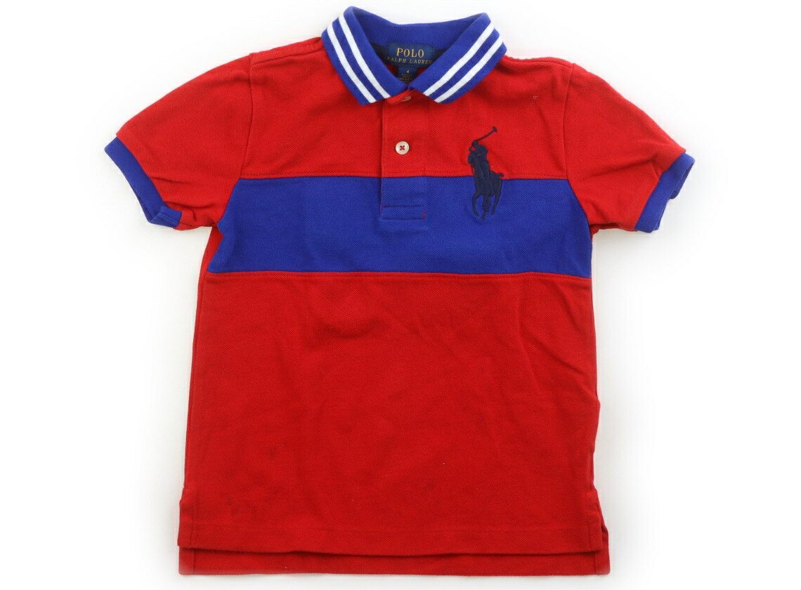 　ブランド 　POLO RALPH LAUREN(ポロラルフローレン) 　カテゴリー 　ポロシャツ 　サイズ 　110サイズ 　色 　レッドブルー 　状態 　★★（返品不可） 　記名 　なし 　ジャンル 　Boy 実際のサイズ表記は4。前後に薄い黒いシミがありますが、まだまだお使いいただけます。 ＊【状態】【サイズ】に関しての詳しい説明はこちら