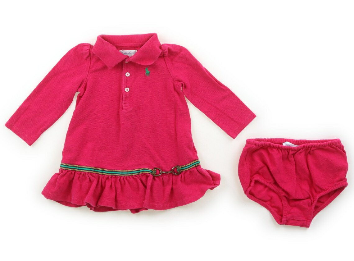 ラルフローレン Ralph Lauren チュニック 80 女の子 ピンク、グリーン 子供服 ベビー服 キッズ アウトレット ユーズド 【中古】キッズ・ベビー・マタニティ