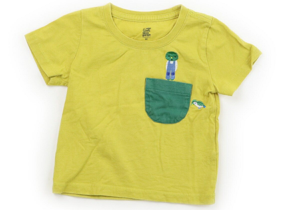 Rakuten - グラニフ graniph Tシャツ・カットソー 90 男の子 イエロー、グリーン 子供服 ベビー服 キッズ アウトレット ユーズド 【中古】キッズ・ベビー・マタニティ