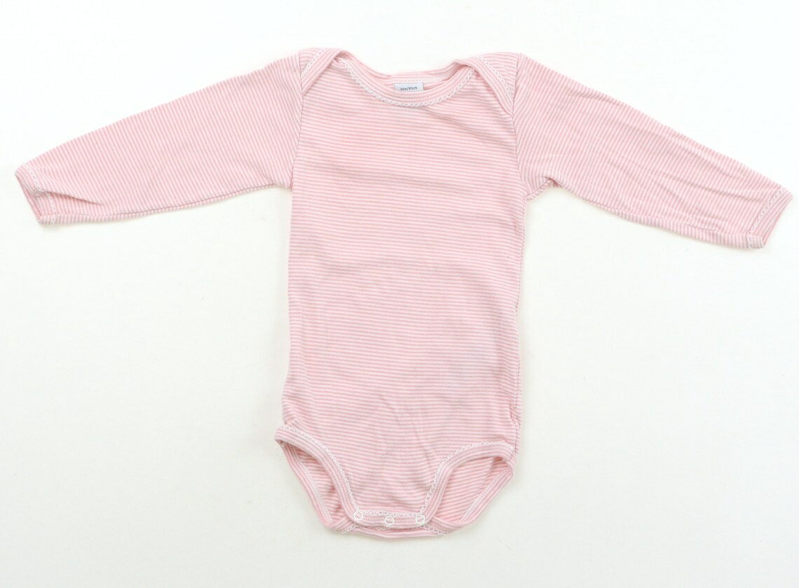 プチバトー PETIT BATEAU ロンパース 80 女の子 ピンク、白 子供服 ベビー服 キッズ アウトレット ユー…