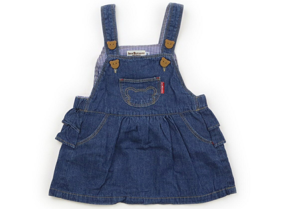Rakuten - ホットビスケッツ Hot Biscuits ジャンパースカート 80 女の子 紺 子供服 ベビー服 キッズ アウトレット ユーズド 【中古】キッズ・ベビー・マタニティ