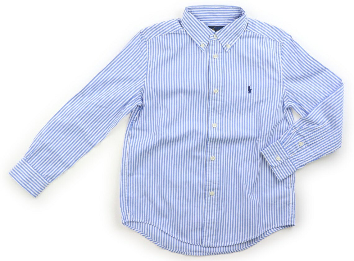 ポロラルフローレン POLO RALPH LAUREN シャツ・ブラウス 130 男の子 サックス・ストライプ 子供服 ベビー服 キッズ アウトレット ユーズド 【中古】キッズ・ベビー・マタニティ