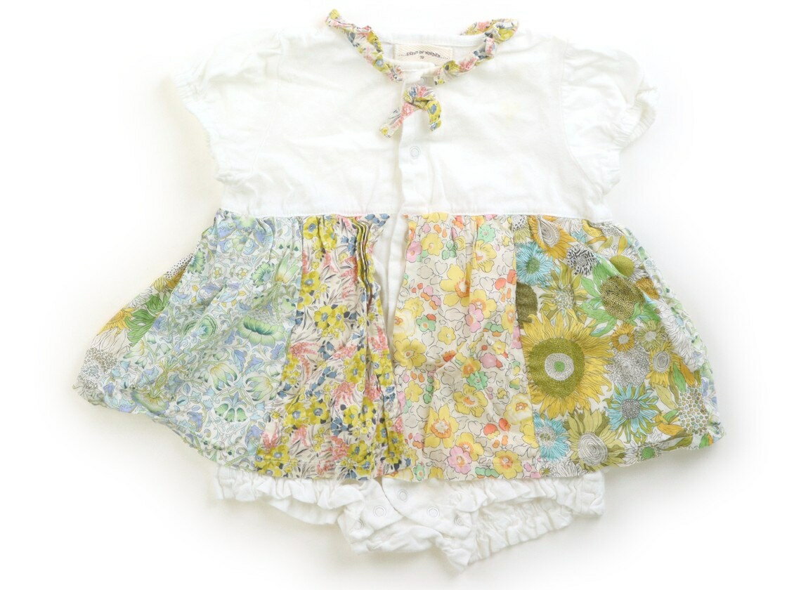 センスオブワンダー Sense of Wonder ワンピース 70 女の子 オフ・イエロー花柄 子供服 ベビー服 キッズ アウトレット ユーズド 【中古】キッズ・ベビー・マタニティ