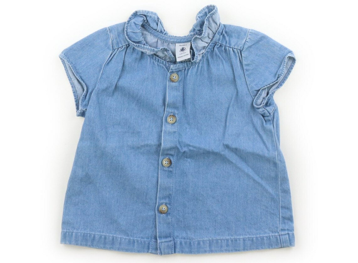 Rakuten - プチバトー PETIT BATEAU シャツ・ブラウス 80 女の子 ブルー 子供服 ベビー服 キッズ アウトレット ユーズド 【中古】キッズ・ベビー・マタニティ