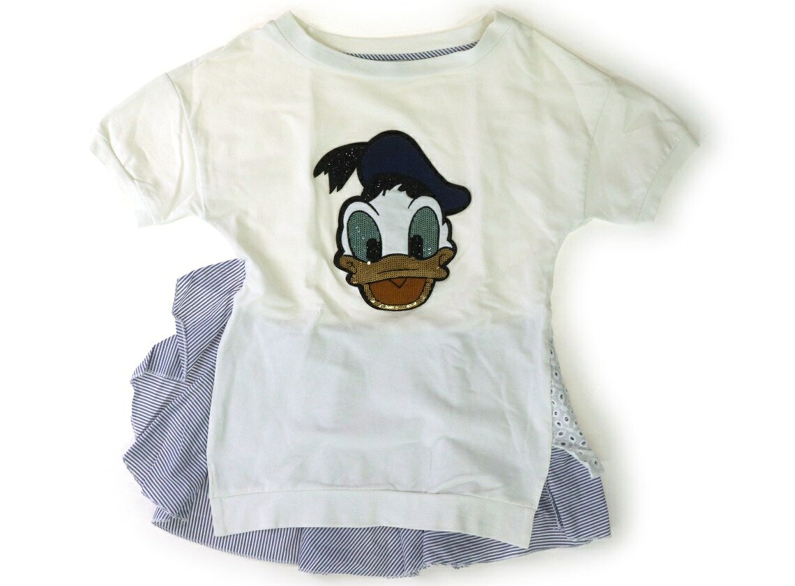 モナリザ MONNALISA Tシャツ・カットソー 140 女の子 ドナルドダック、ホワイト 子供服 ベビー服 キッズ アウトレット ユーズド キッズ・ベビー・マタニティ