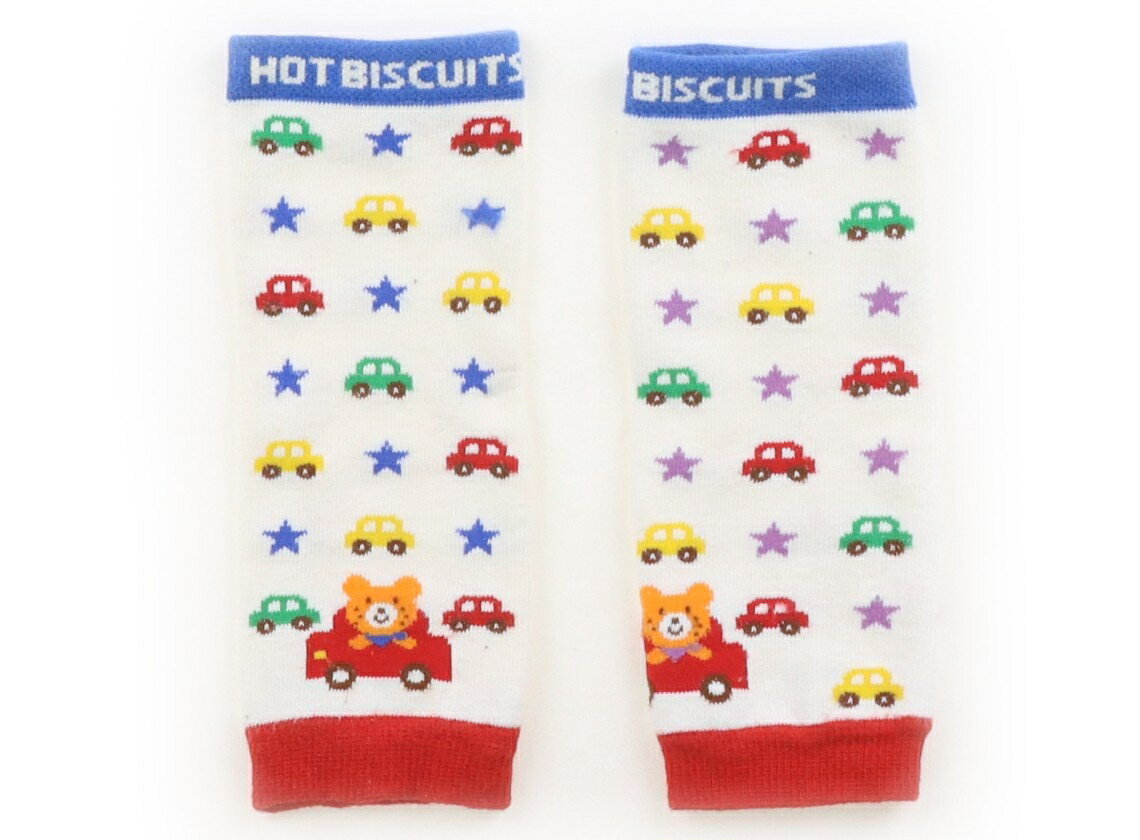 ホットビスケッツ Hot Biscuits レッグウォーマー ベビー用品 男の子 白、青、赤、車柄 子供服 ベビー服 キッズ アウトレット ユーズド 【中古】キッズ・ベビー・マタニティ