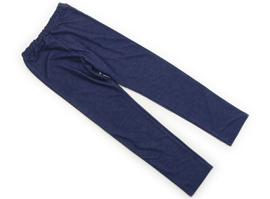 Mezzo Piano pants, size 140, girls', navy blue, children's clothing, baby clothes, kids' clothing, outlet, used. [Pre-owned] Kids, Baby, Maternity