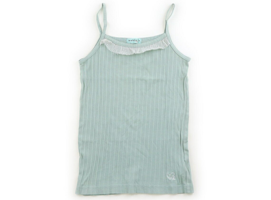 HAKKA Tank Top/Camisole, Size 140, Girls, Mint Green Ribbed, Children's Clothing, Baby Clothing, Kids, Outlet, Used [Pre-owned] Kids, Baby, Maternity