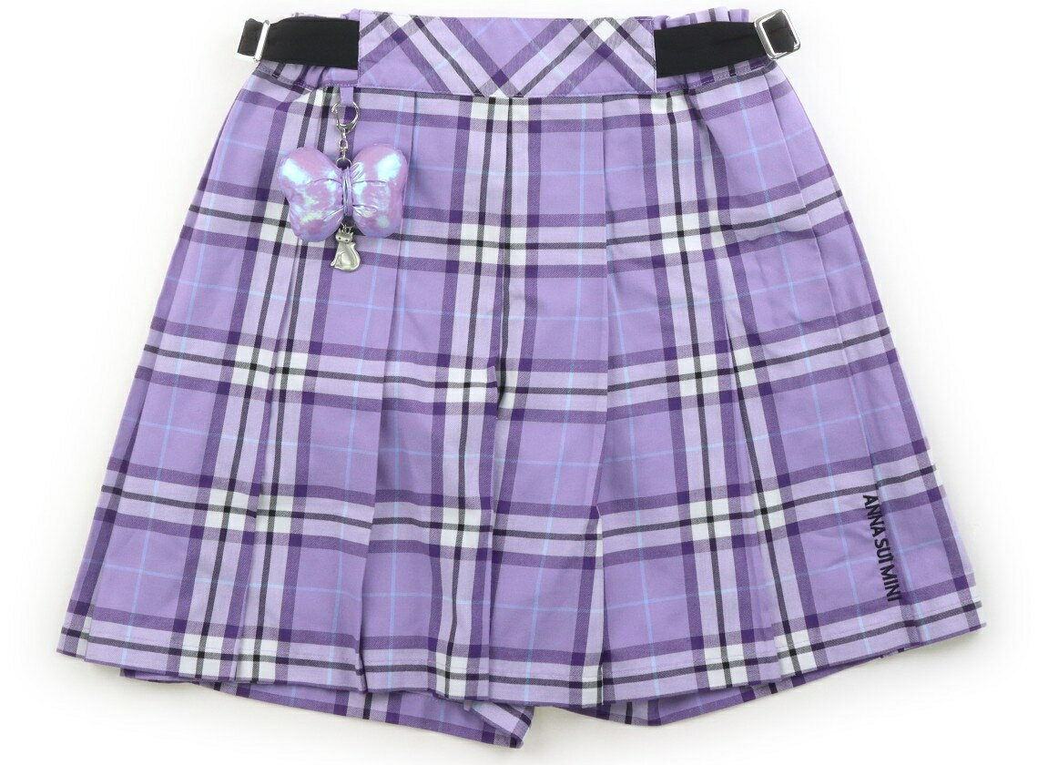 Rakuten - アナスイ ANNA SUI キュロット 150 女の子 ラベンダーチェック 子供服 ベビー服 キッズ アウトレット ユーズド 【中古】キッズ・ベビー・マタニティ