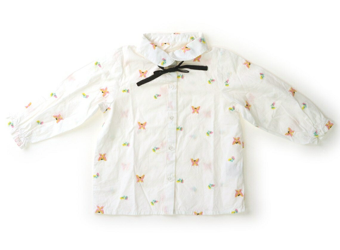インセクトコレクション Insect Collection シャツ・ブラウス 80 女の子 ホワイト・刺しゅう 子供服 ベビー服 キッズ アウトレット ユーズド キッズ・ベビー・マタニティ