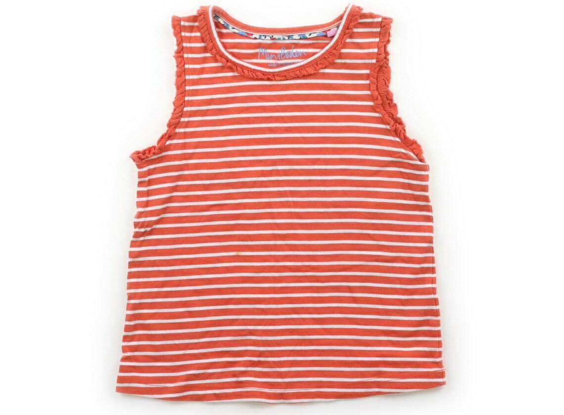 Mini Boden Tank Top/Camisole, Size 110, Girls, Scarlet White Stripe, Children's Clothing, Baby Clothes, Kids, Outlet, Used [Pre-owned] Kids, Baby, Maternity