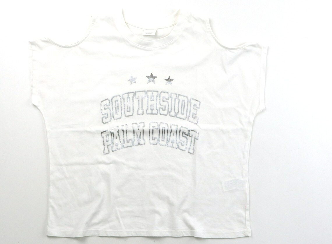 ザラ ZARA Tシャツ・カットソー 150 女の子 白、シルバー 子供服 ベビー服 キッズ アウトレット ユーズド 【中古】キッズ・ベビー・マタニティ