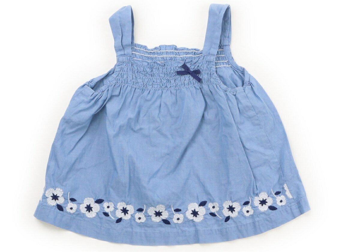 Familiar Tank Top/Camisole, Size 90, Girls, Floral Blue, Children's Clothing, Baby Clothes, Kids, Outlet, Used [Pre-owned] Kids, Baby, Maternity