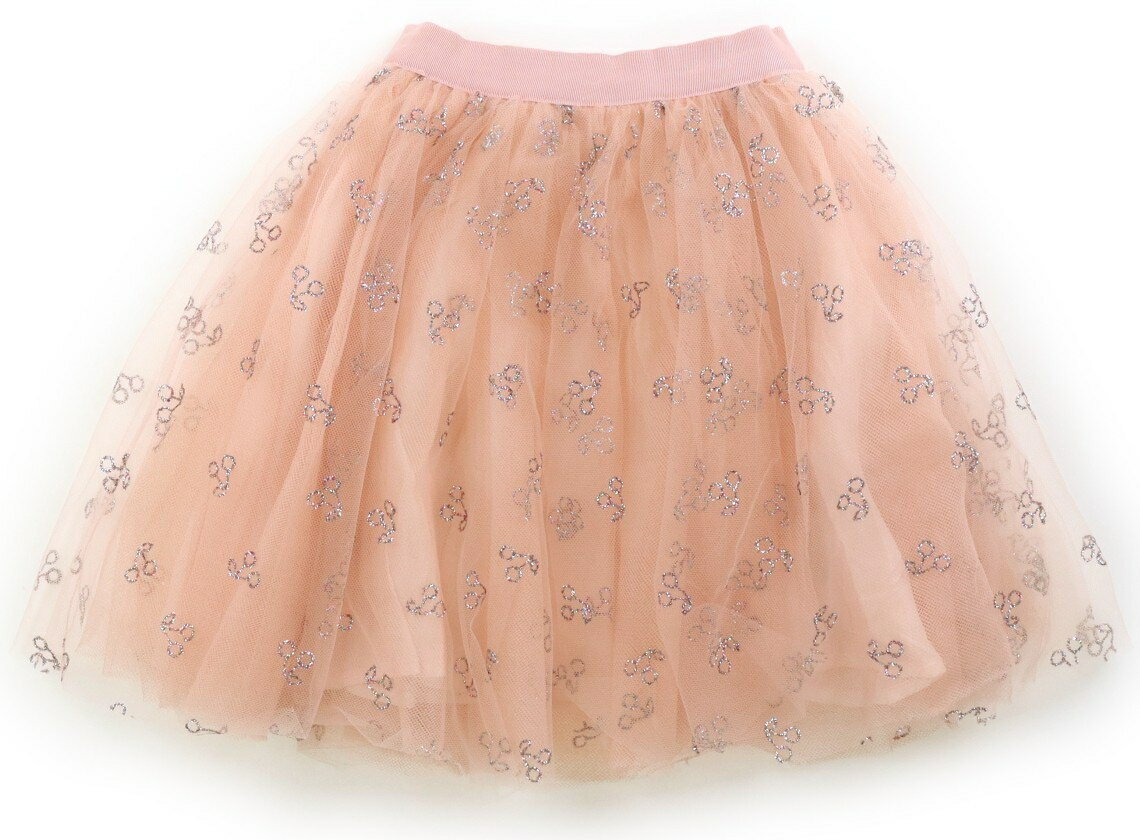 ボンポワン bonpoint スカート 100 女の子 ピンク、ラメ、さくらんぼ、チュール 子供服 ベビー服 キッズ アウトレット ユーズド キッズ・ベビー・マタニティ