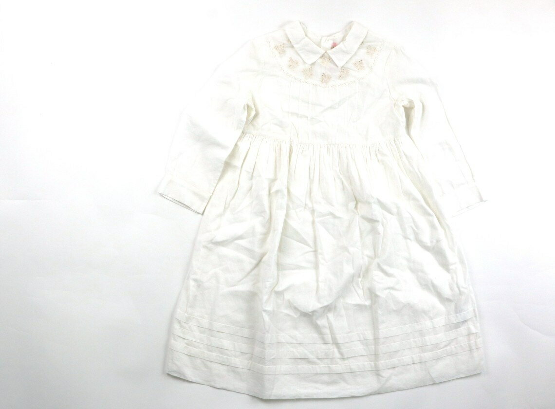 ボンポワン bonpoint ワンピース 100 女の子 生成り・刺繍レース 子供服 ベビー服 キッズ アウトレット ユーズド キッズ・ベビー・マタニティ