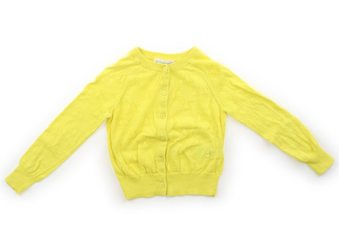 ボンポワン bonpoint カーディガン 100 女の子 イエロー 子供服 ベビー服 キッズ アウトレット ユーズド キッズ・ベビー・マタニティ