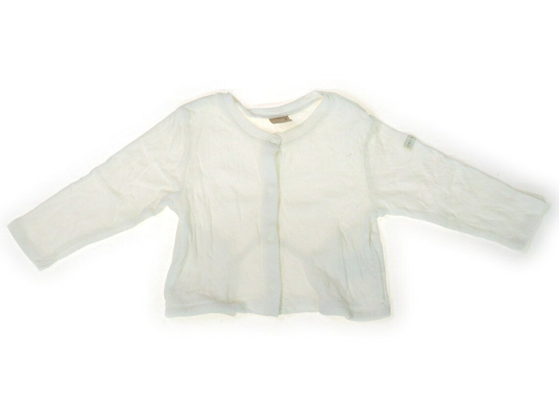 プティマイン petit main カーディガン 90 女の子 ホワイト 子供服 ベビー服 キッズ アウトレット ユーズド 【中古】キッズ・ベビー・マタニティ