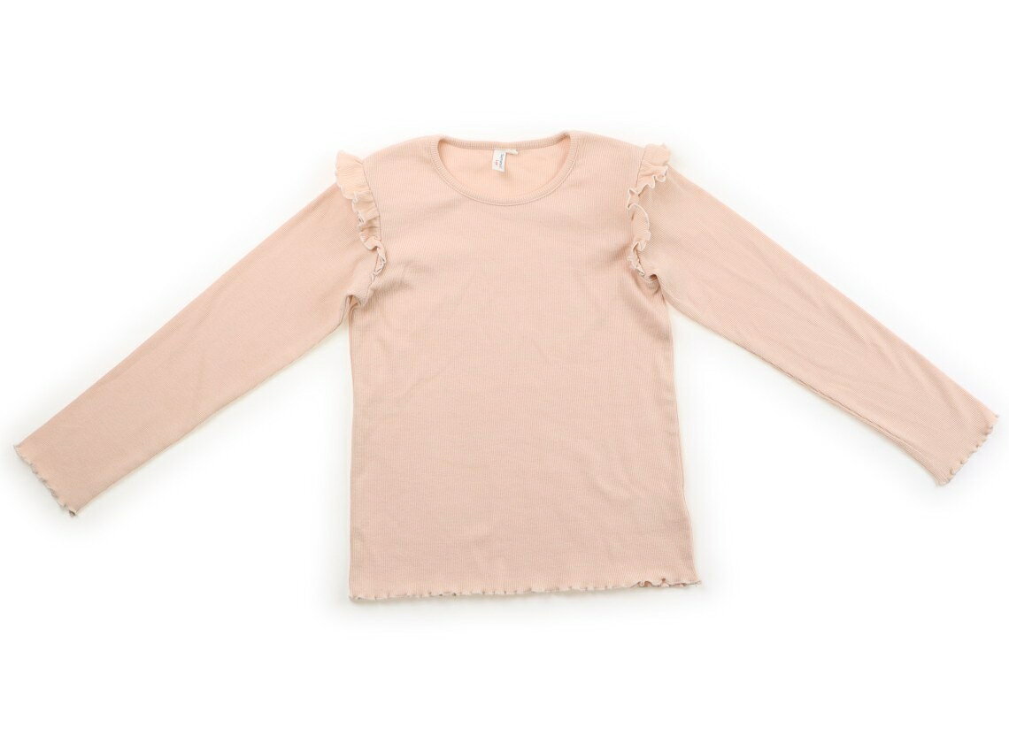 ラーゴム Lagom Tシャツ・カットソー 130 女の子 ライトピンク、フリル 子供服 ベ...