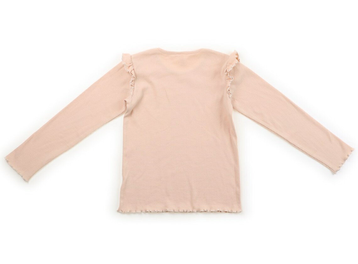 ラーゴム Lagom Tシャツ・カットソー 130 女の子 ライトピンク、フリル 子供服 ベ...