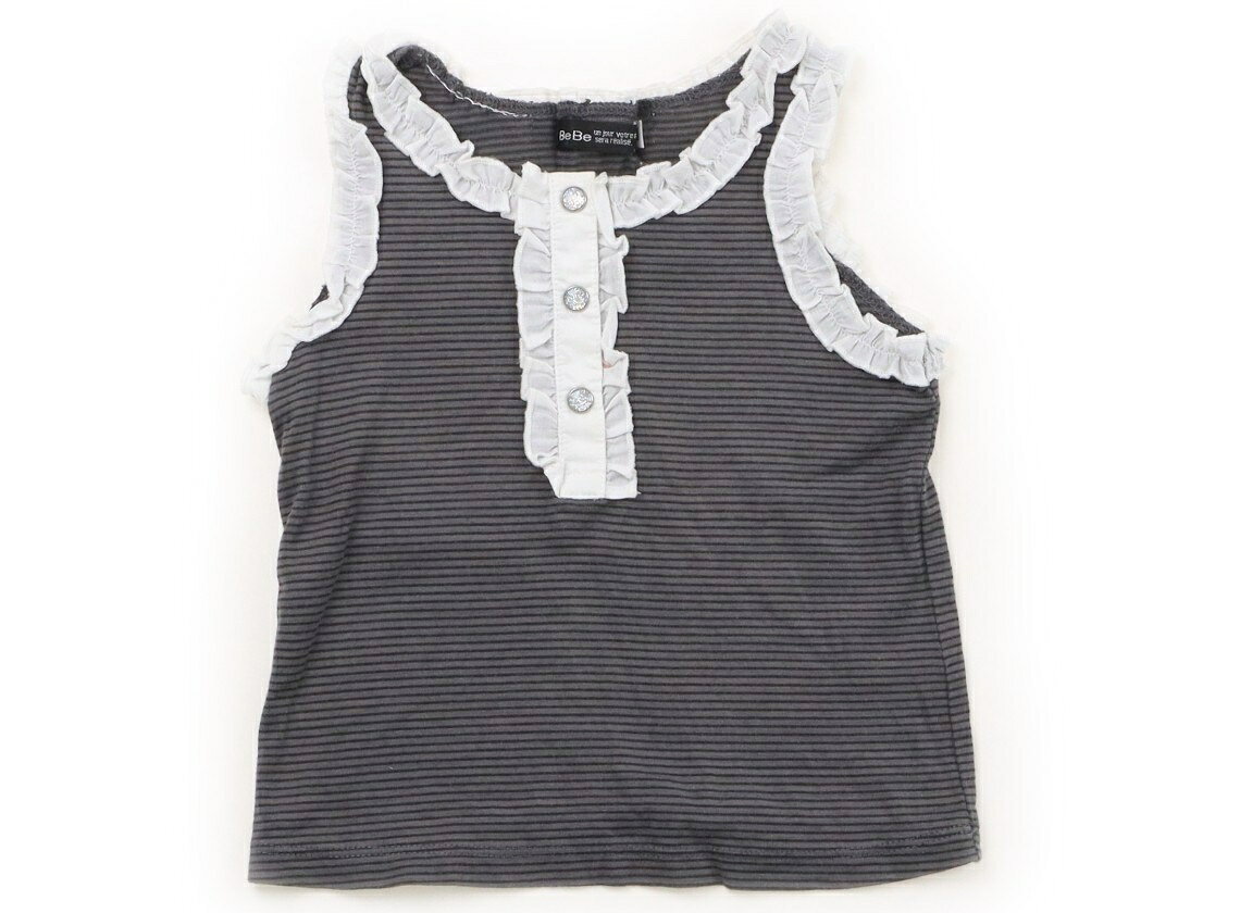 BeBe Tank Top/Camisole, Size 80, Girls, Gray/Black/White, Children's Clothing, Baby Clothes, Kids, Outlet, Used [Pre-owned] Kids, Baby, Maternity