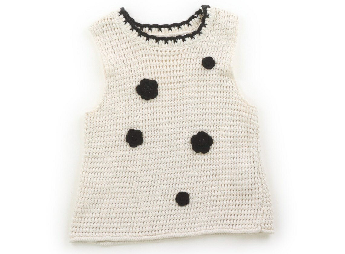 ZARA Tank Top/Camisole, Size 95, Girls, Off-white/Black, Children's Clothing, Baby Clothes, Kids, Outlet, Used [Pre-owned] Kids, Baby, Maternity