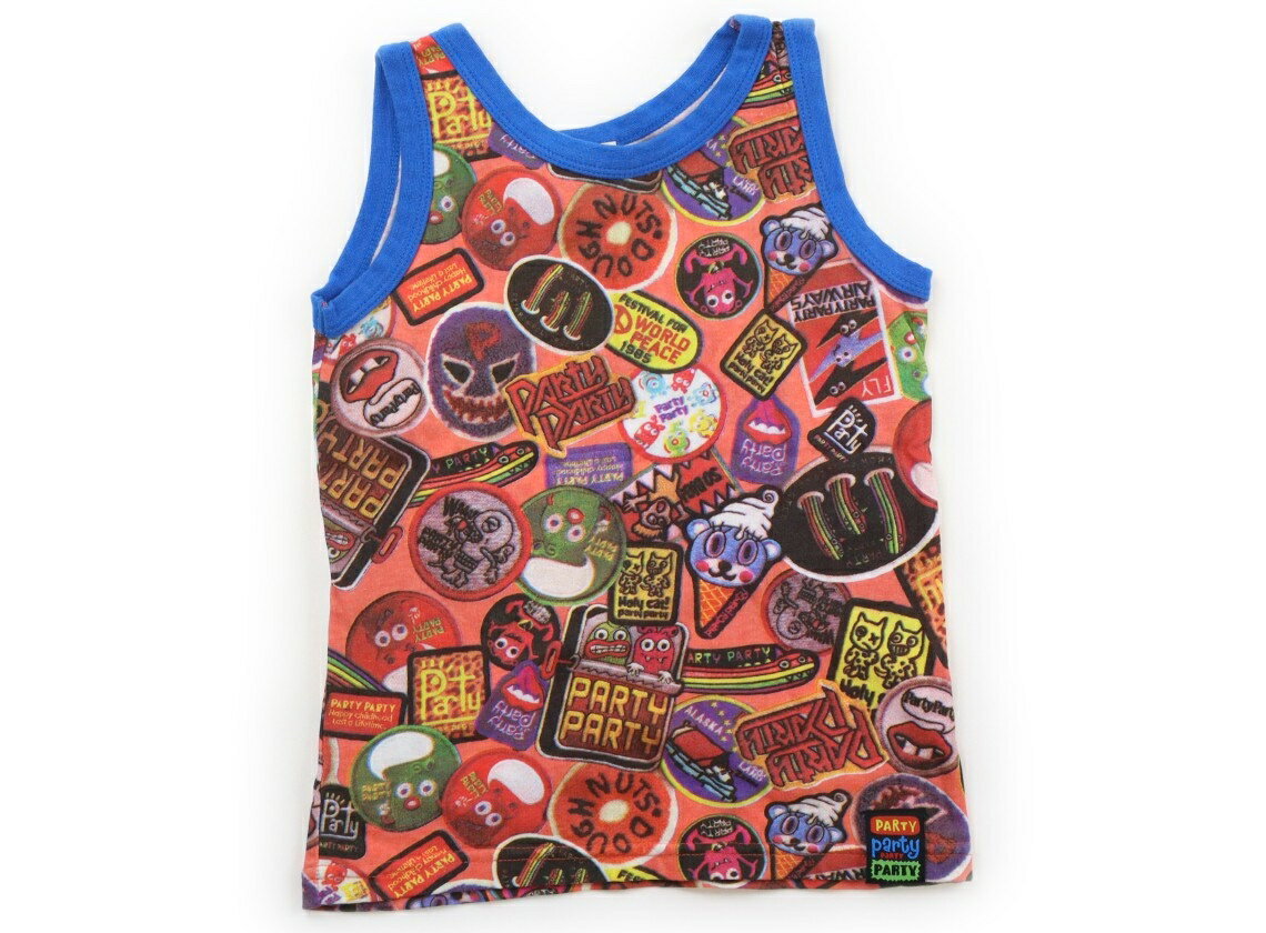 Party Party Tank Top/Camisole, Size 120, Boys, All-over Blue/Pink Print, Children's Clothing, Baby Clothes, Kids, Outlet, Used [Pre-owned] Kids, Baby, Maternity