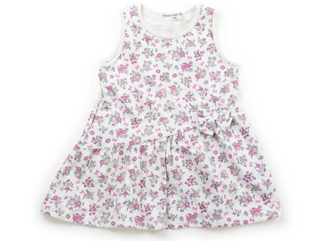 むーのんのん moononnon ジャンパースカート 100 女の子 オフ・ピンク花柄 子供服 ベビー服 キッズ アウトレット ユーズド 【中古】キッズ・ベビー・マタニティ