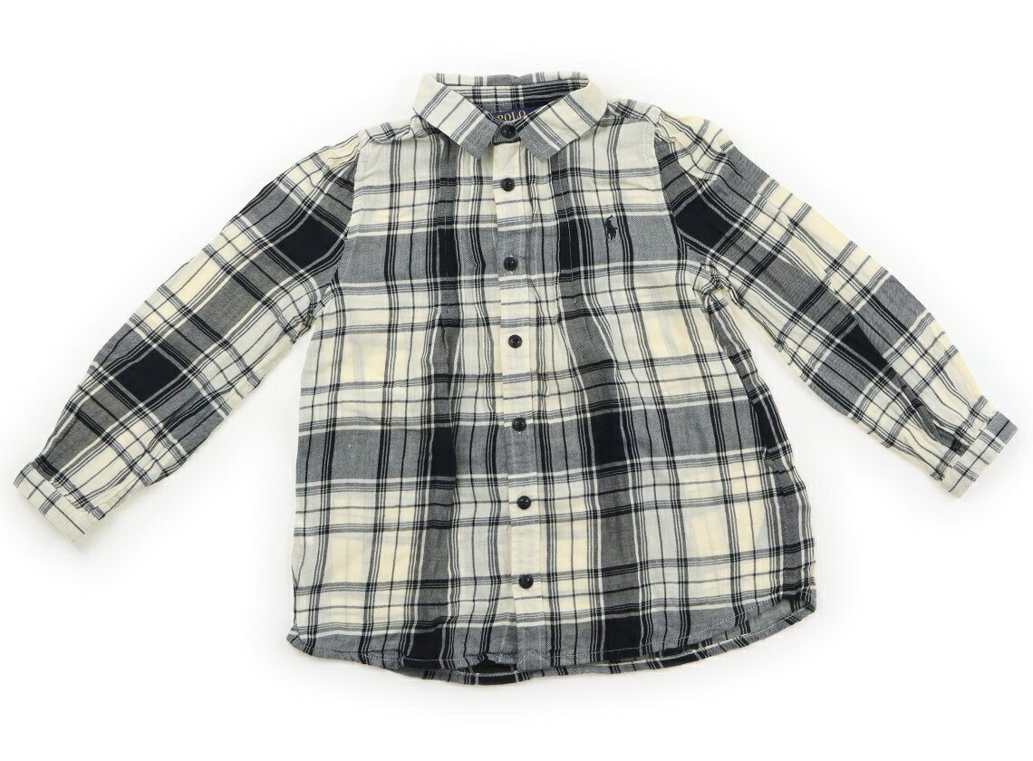 ポロラルフローレン POLO RALPH LAUREN シャツ・ブラウス 120 女の子 ブラックチェック・タック 子供服 ベビー服 キッズ アウトレット ユーズド 【中古】キッズ・ベビー・マタニティ
