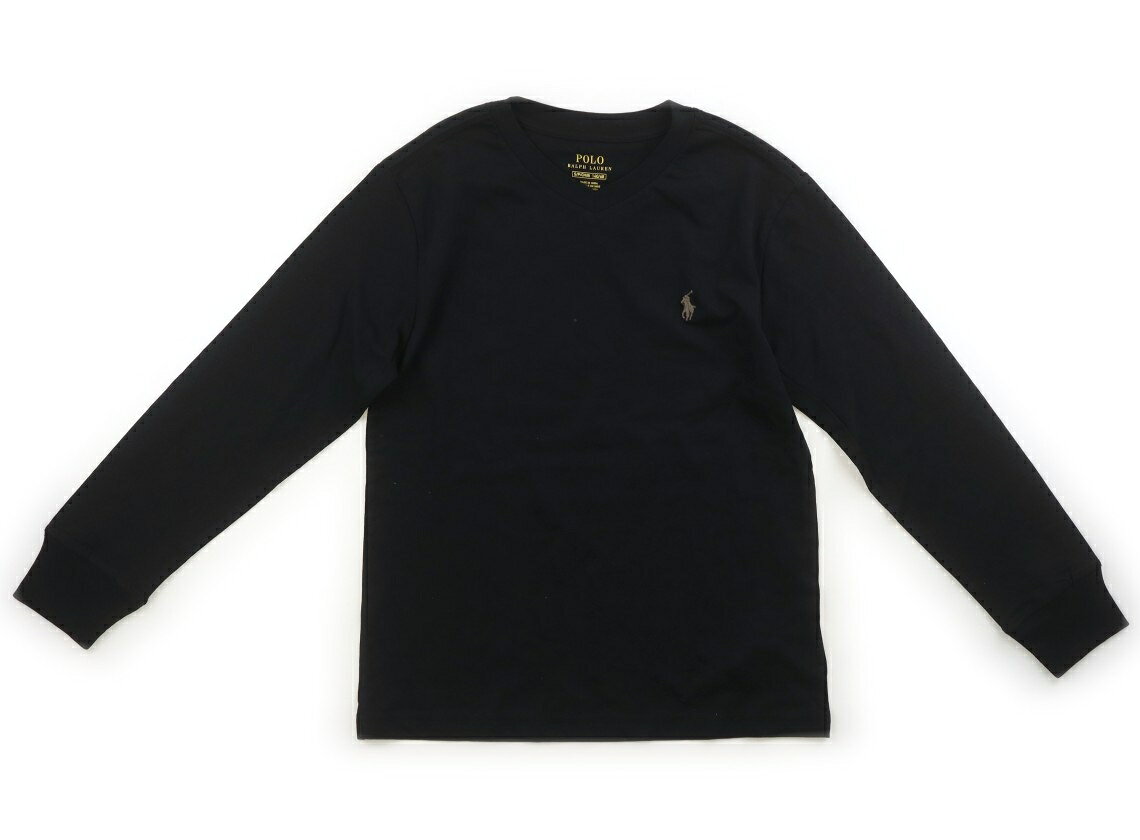 ポロラルフローレン POLO RALPH LAUREN Tシャツ・カットソー 140 男の子 黒 子供服 ベビー服 キッズ アウトレット ユーズド 【中古】キッズ・ベビー・マタニティ
