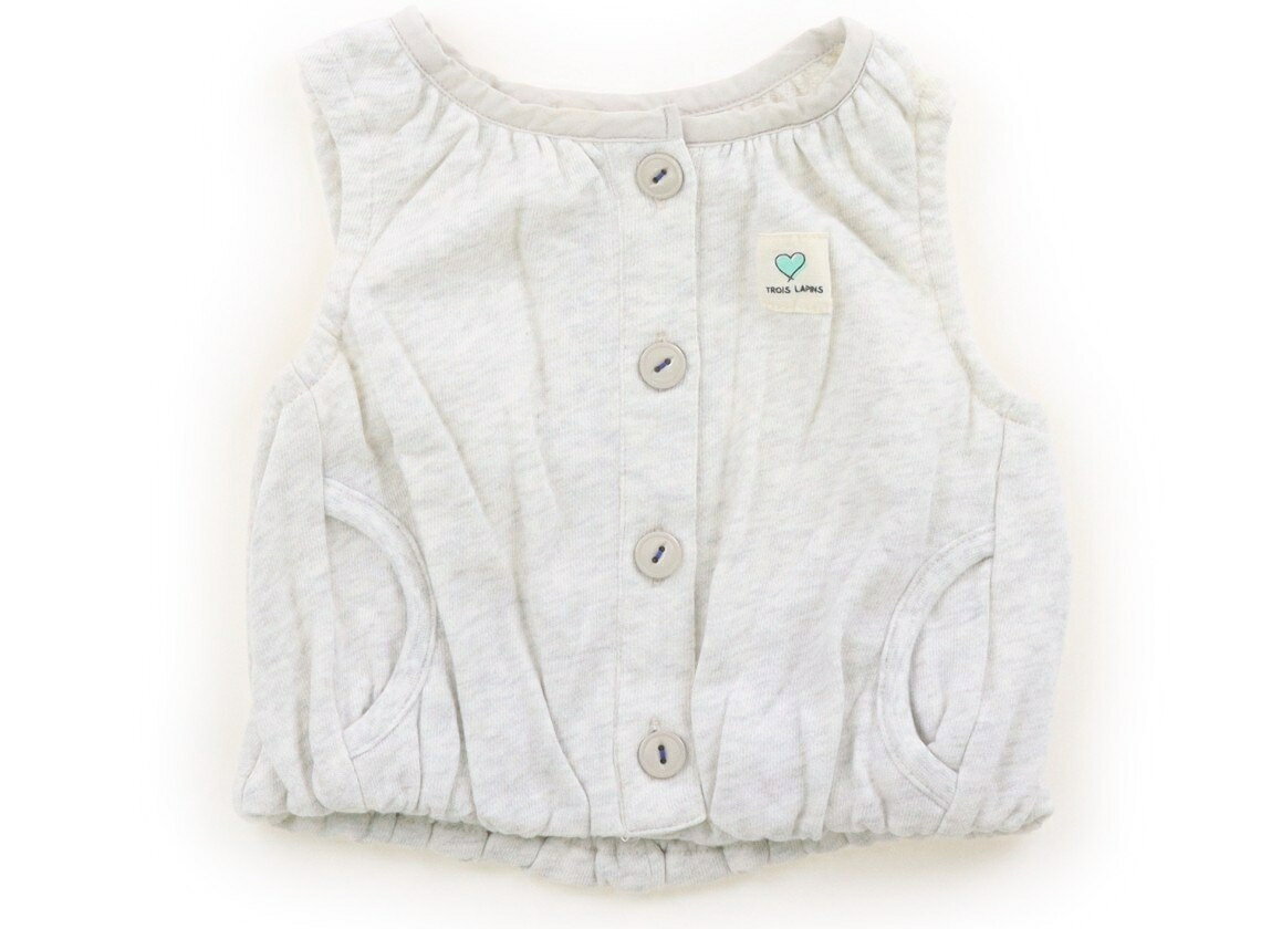 ニットプランナー（KP） Knit Planner(KP) ベビーベスト 80 女の子 グレー 子供服 ...