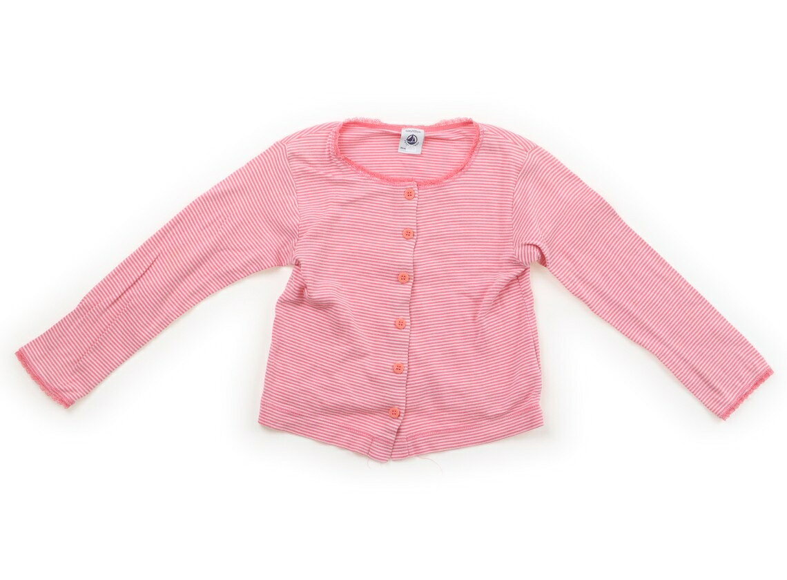 プチバトー PETIT BATEAU カーディガン 100 女の子 ピンク・オフボーダー 子供服 ...