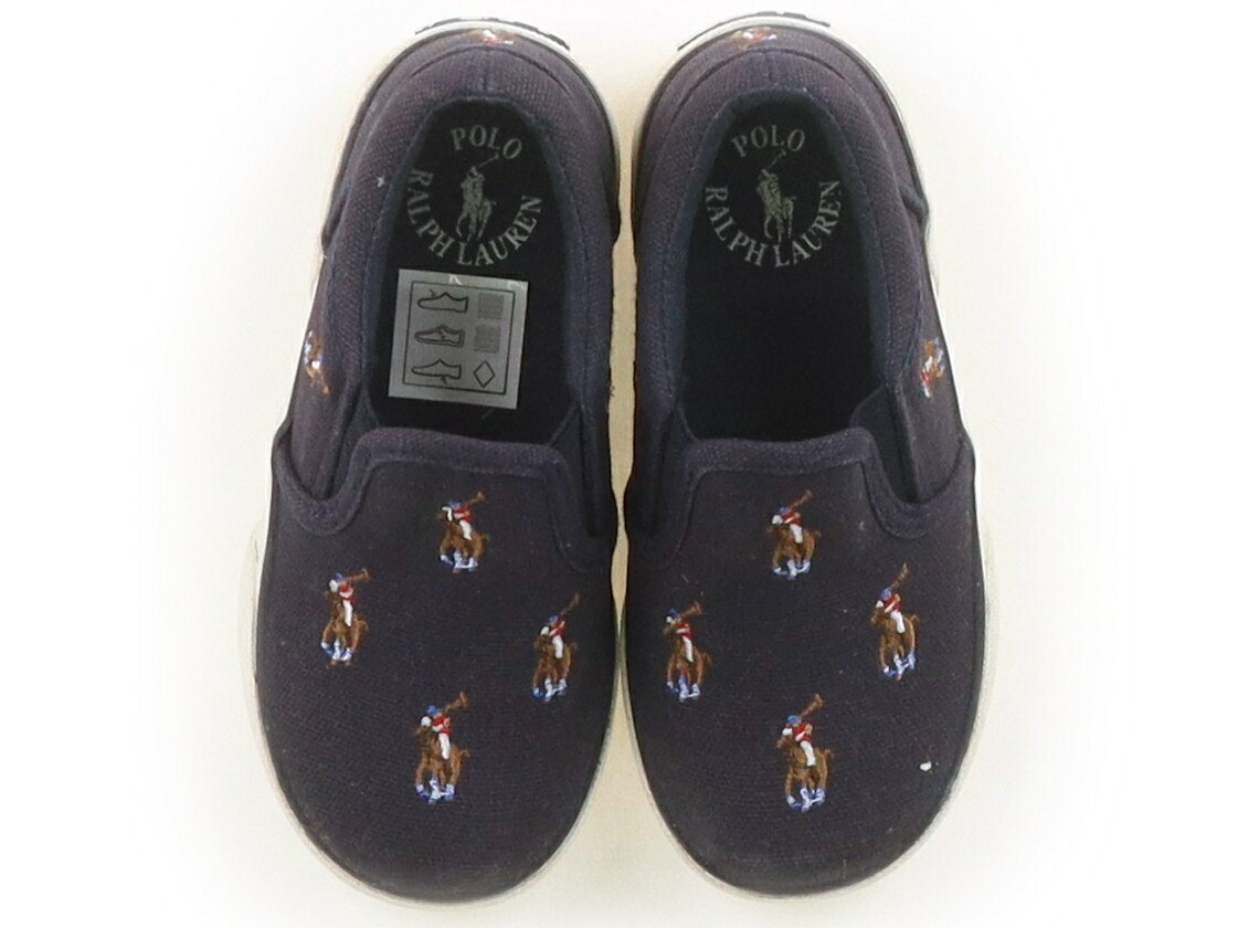 ポロラルフローレン POLO RALPH LAUREN フラットシューズ・スリッポン 靴14cm〜 男の子 ネイビー、白 子供服 ベビー服 キッズ アウトレット ユーズド 【中古】キッズ・ベビー・マタニティ