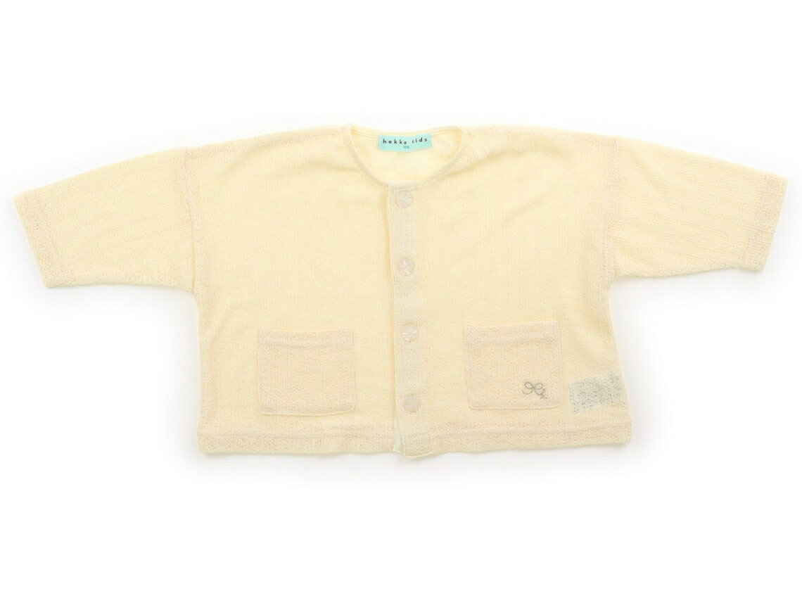 ハッカ HAKKA カーディガン 100 女の子 アイボリー系 子供服 ベビー服 キッズ アウトレット ユーズド 【中古】キッズ・ベビー・マタニティ