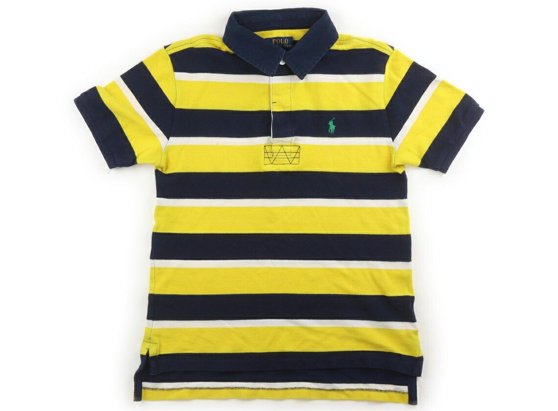 ポロラルフローレン POLO RALPH LAUREN Tシャツ・カットソー 150 男の子 ボーダー（黄色、白、紺） 子供服 ベビー服 キッズ アウトレット ユーズド 【中古】キッズ・ベビー・マタニティ