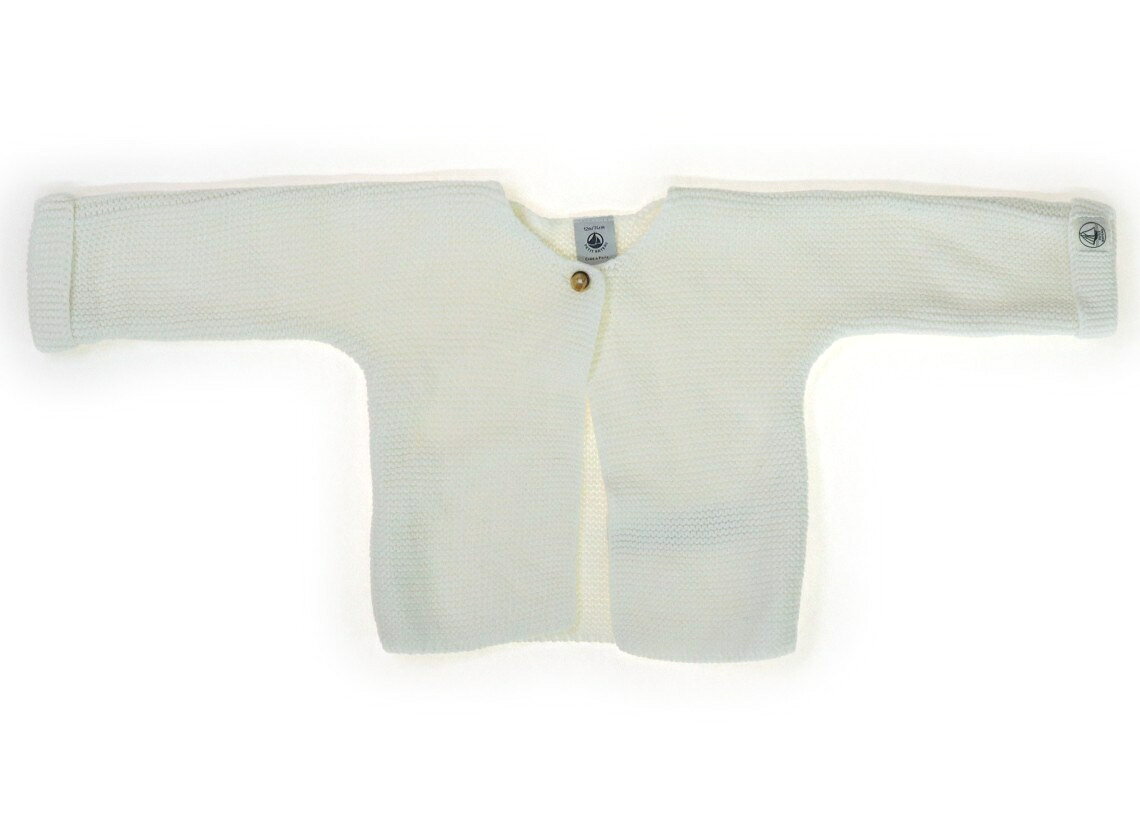 プチバトー PETIT BATEAU カーディガン 70 女の子 オフホワイト 子供服 ベビー服 キッズ アウトレット ユーズド 【中古】キッズ・ベビー・マタニティ