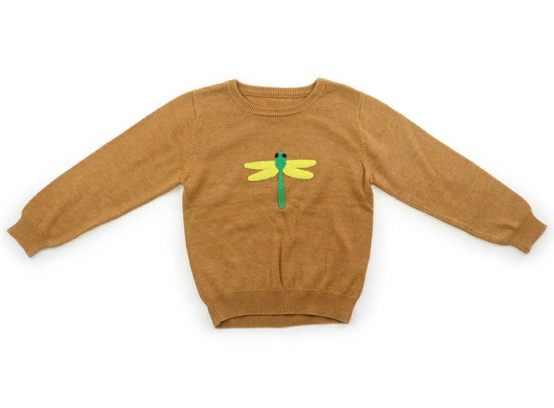 インセクトコレクション Insect Collection ニット・セーター 120 男の子 黄土色、とんぼ 子供服 ベビー服 キッズ アウトレット ユーズド キッズ・ベビー・マタニティ
