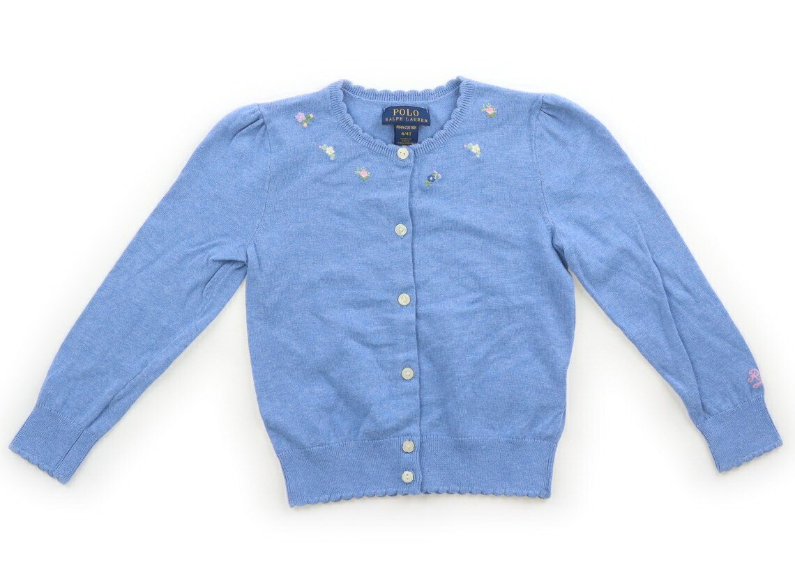 ポロラルフローレン POLO RALPH LAUREN カーディガン 110 女の子 ブルー系 子供服 ベビー服 キッズ アウトレット ユーズド 【中古】キッズ・ベビー・マタニティ