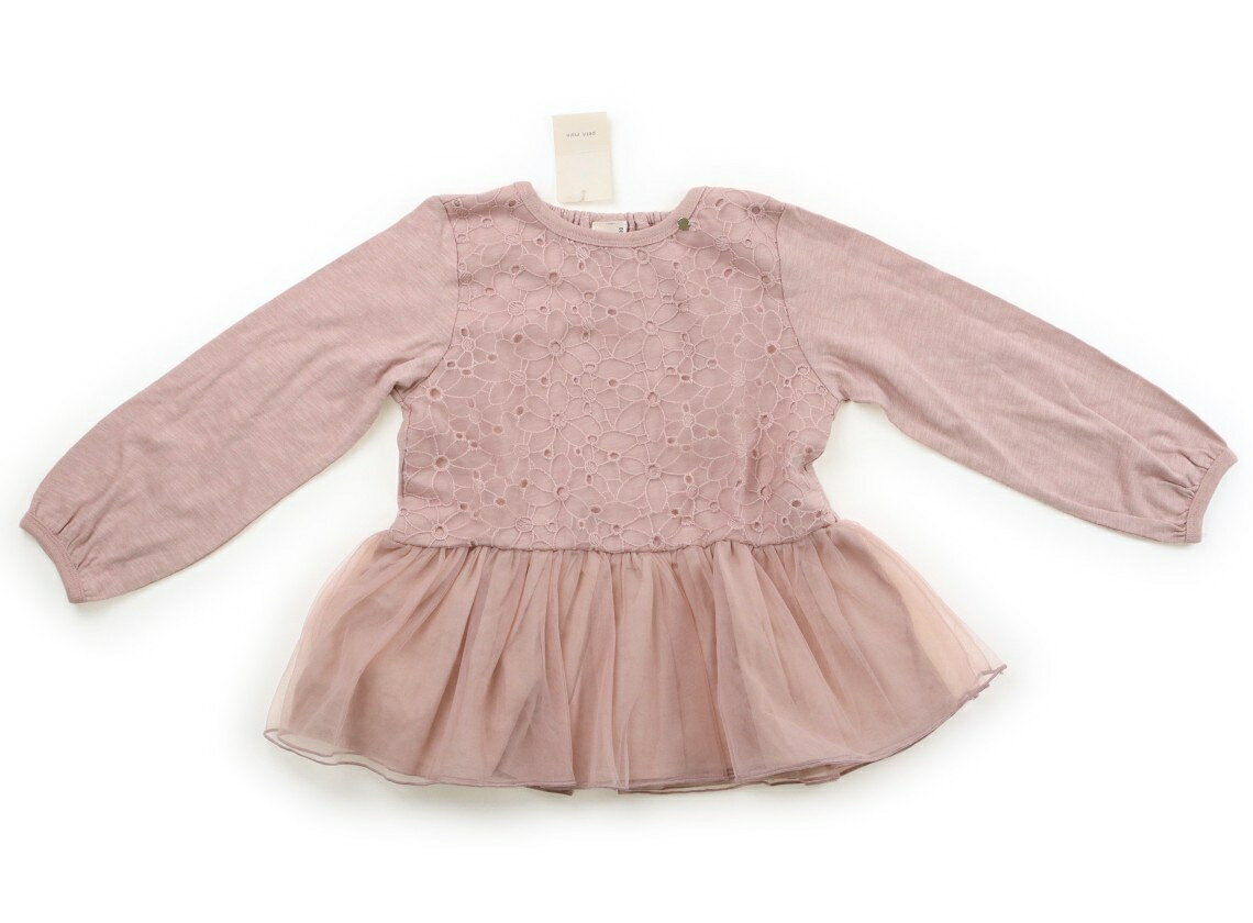 プティマイン petit main チュニック 120 女の子 くすみピンク 子供服 ベビー服 キ...