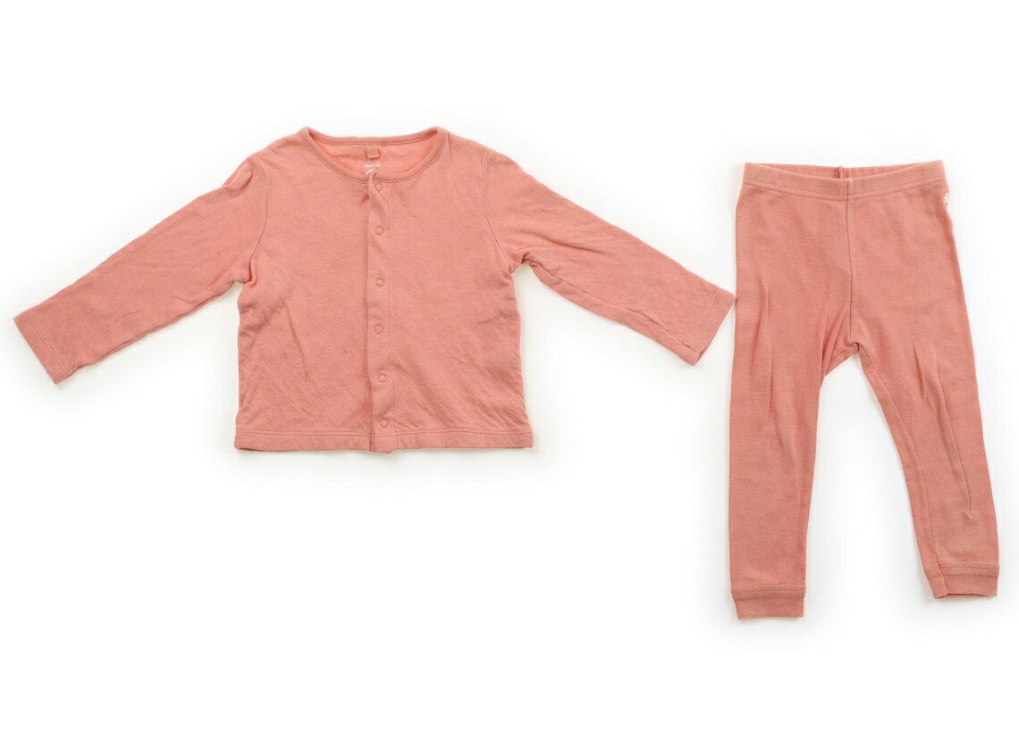 プチバトー PETIT BATEAU 上下セット 80 女の子 コーラル 子供服 ベビー服 キッズ ...