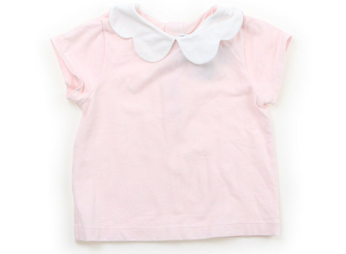 ジャカディ Jacadi Tシャツ・カットソー 80 女の子 ペールピンク　白 子供服 ベビ...