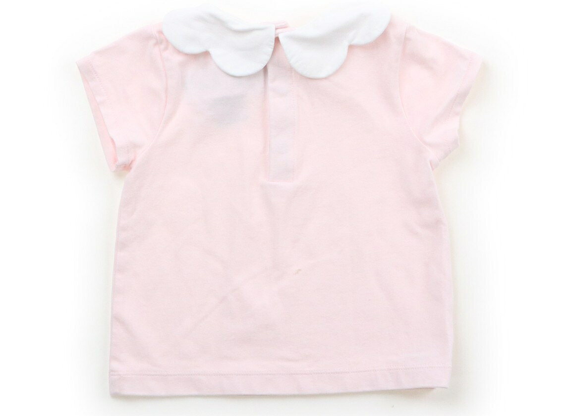ジャカディ Jacadi Tシャツ・カットソー 80 女の子 ペールピンク　白 子供服 ベビ...