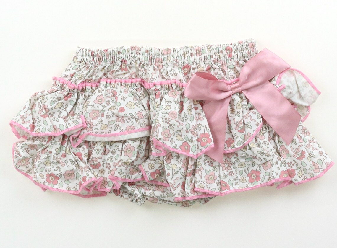 パンパンチュチュ panpantutu ブルマ・ダイパーカバー 70 女の子 白、ピンク、花柄 子供服 ベビー服 キッズ アウトレット ユーズド 【中古】キッズ・ベビー・マタニティ