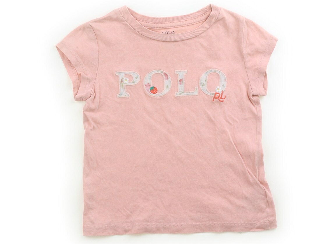 ポロラルフローレン POLO RALPH LAUREN Tシャツ・カットソー 90 女の子 ライトピンク・花柄 子供服 ベビー服 キッズ アウトレット ユーズド 【中古】キッズ・ベビー・マタニティ
